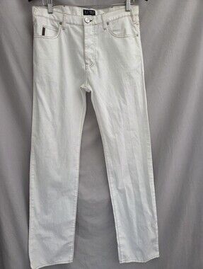 Armani Jeans Men’s Straight Jeans in Off-White